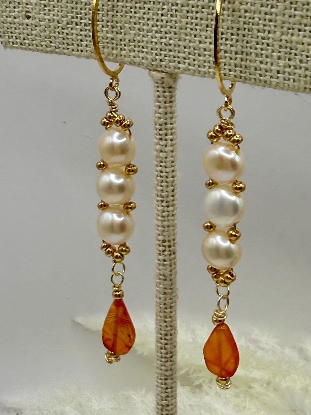 Cultured Pearl Stack Earrings - Picture 4 of 5